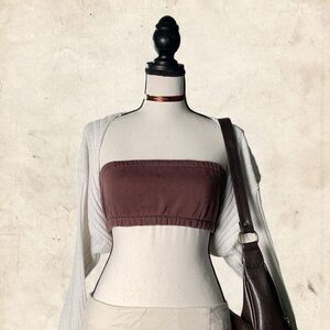 Refuge Brown Tube Top